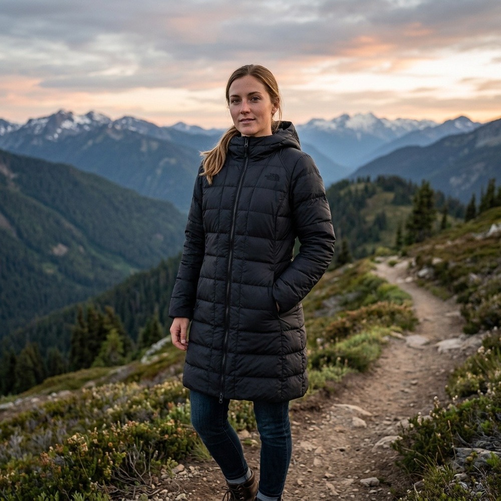 The North Face Women's Small Black Metropolis Parka Long Goose Down Puffer Coat